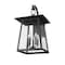 Z-Lite Rainer 5 Light Outdoor Wall Light, 15.5in. W x 27in. H, Black 5015XL-BK - alternate 4